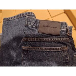Vintage Calvin Klein Dark Blue Mens Jeans Size 32 Waist By 29 Length